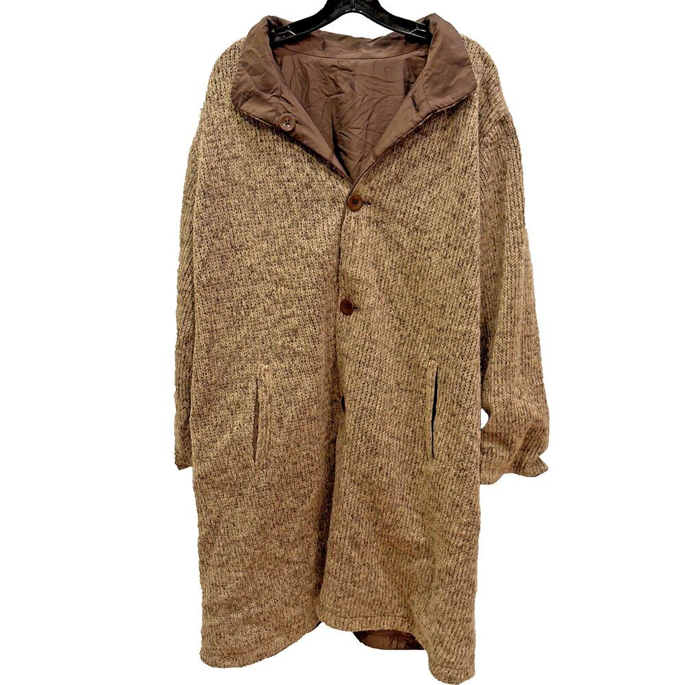 EUC Centrigrade Alpaca Wool Reversible Brown Coat Warm And Beautiful Size 2X